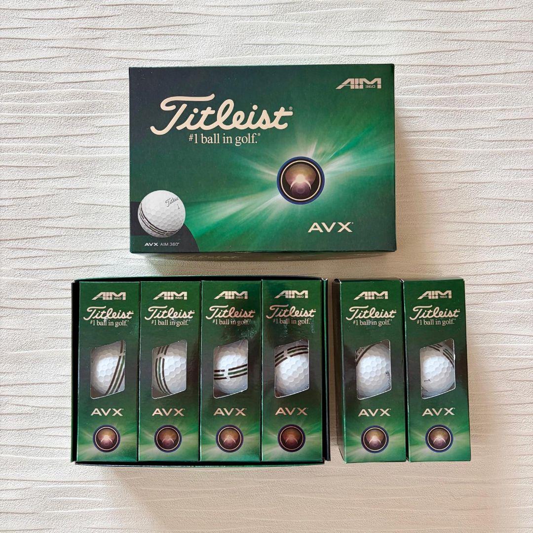 新品未使用 Titleist AVX AIM ゴルフボール 18個入り