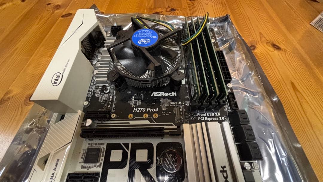 ASRock H270 Pro4 マザーボード CPU メモリ付属