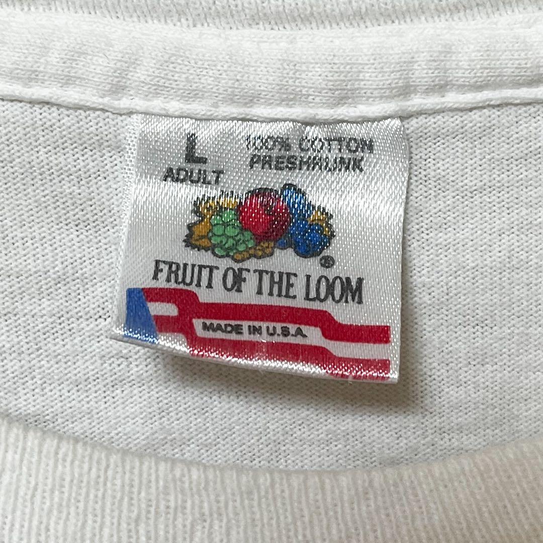 90s フルーツオブザルーム Tシャツ 袖裾シングルステッチ Lサイズ 美品