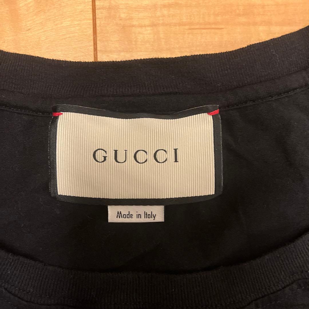 GUCCI グッチ　Tシャツ　ロゴ　ブラック　シェリーライン