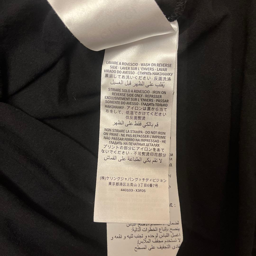GUCCI グッチ　Tシャツ　ロゴ　ブラック　シェリーライン