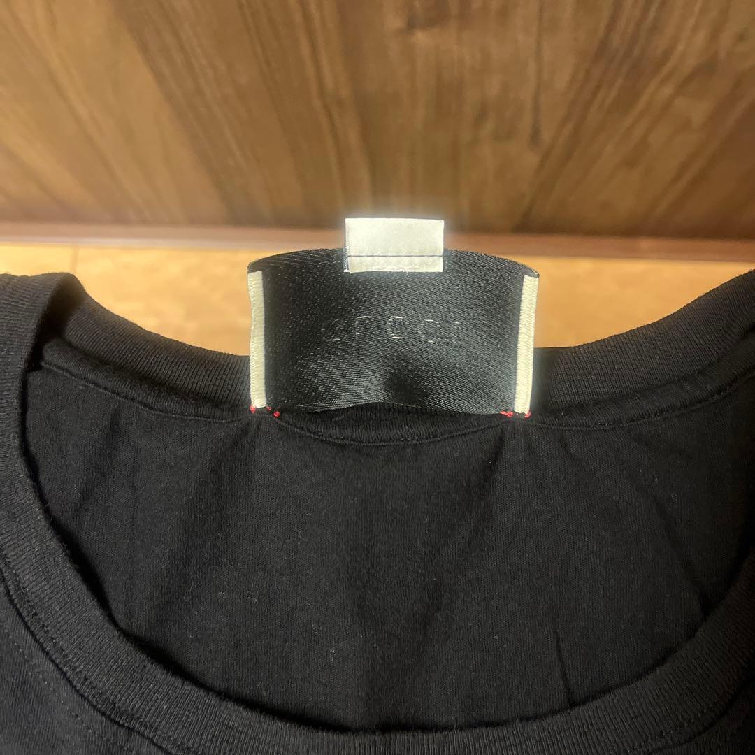 GUCCI グッチ　Tシャツ　ロゴ　ブラック　シェリーライン