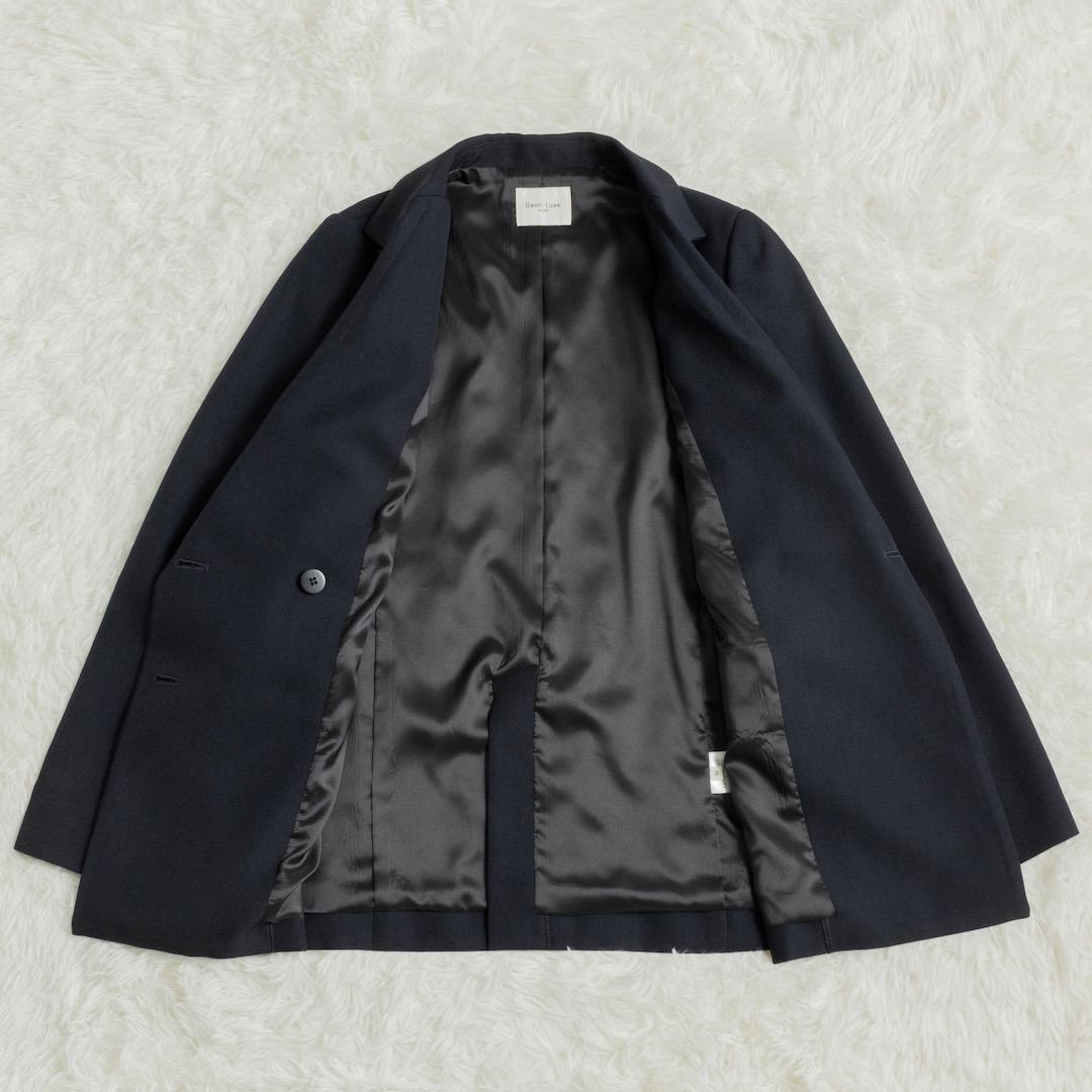 美品 Demi-Luxe BEAMS ドライギャバジン ダブルジャケット 36