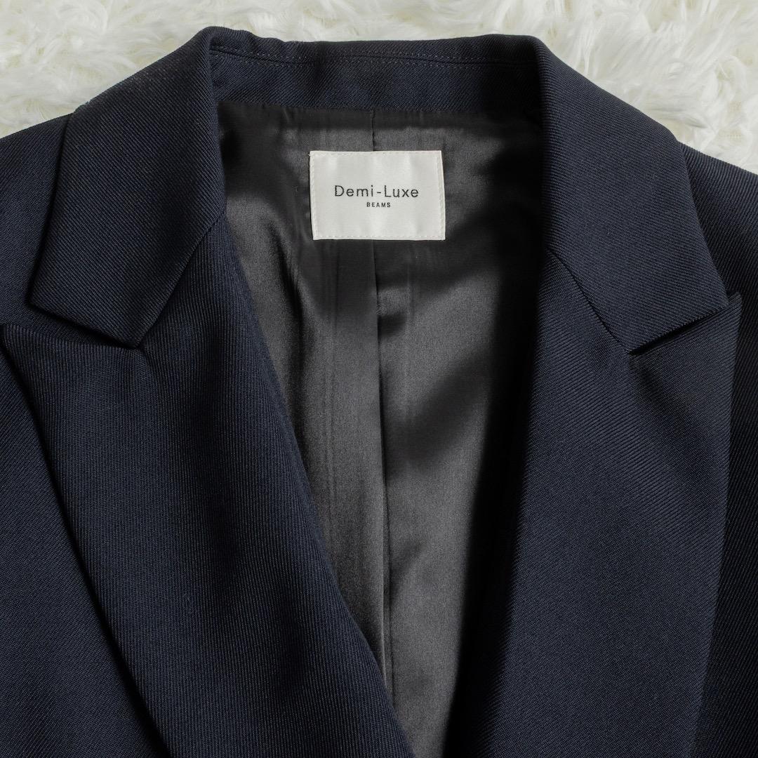 美品 Demi-Luxe BEAMS ドライギャバジン ダブルジャケット 36