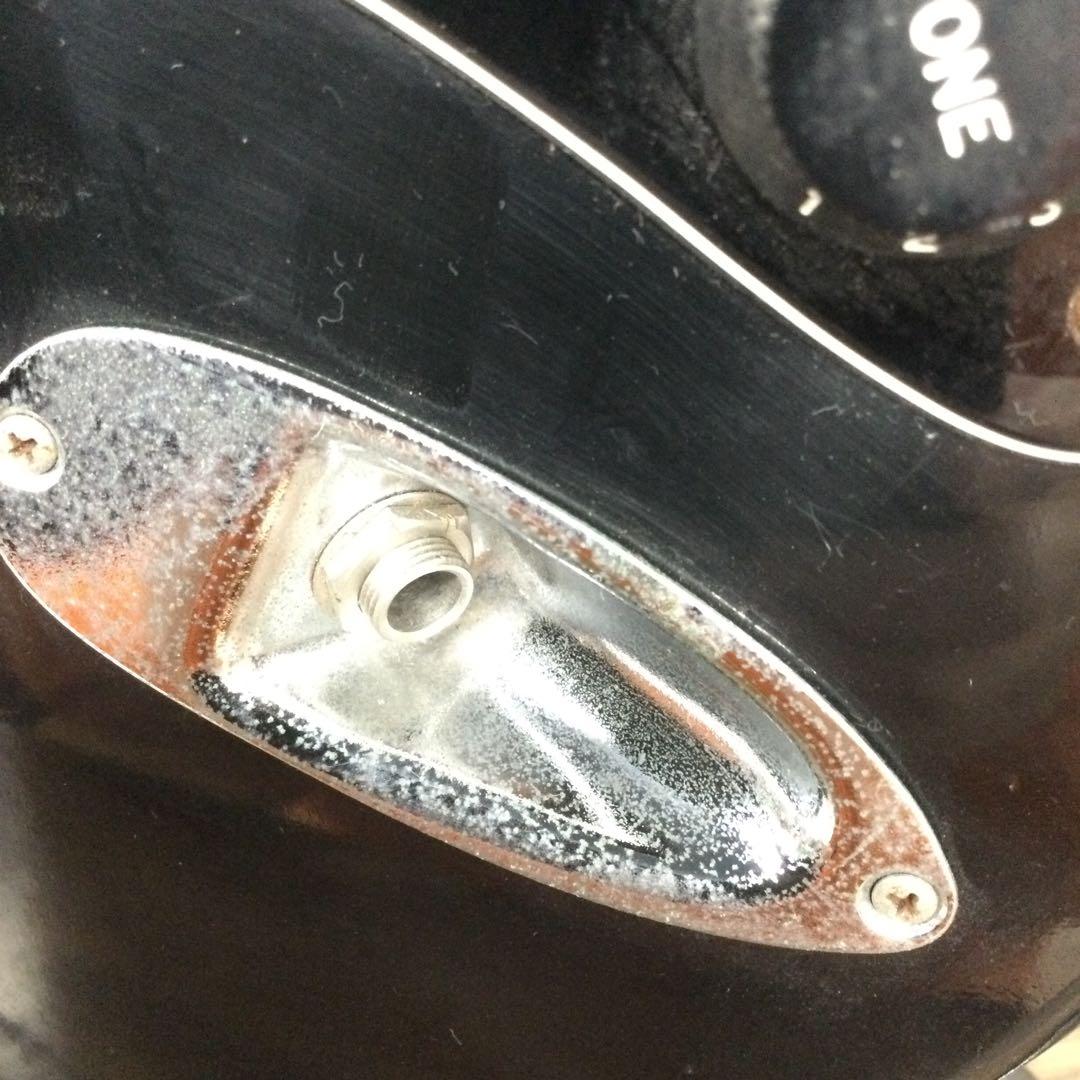 ジャンク品 HOLLY エレキギター ストラト型 スタンド付