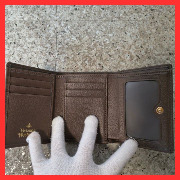 新品未使用ヴィヴィアンウエストウッド三つ折り財布　913VW138　coffee
