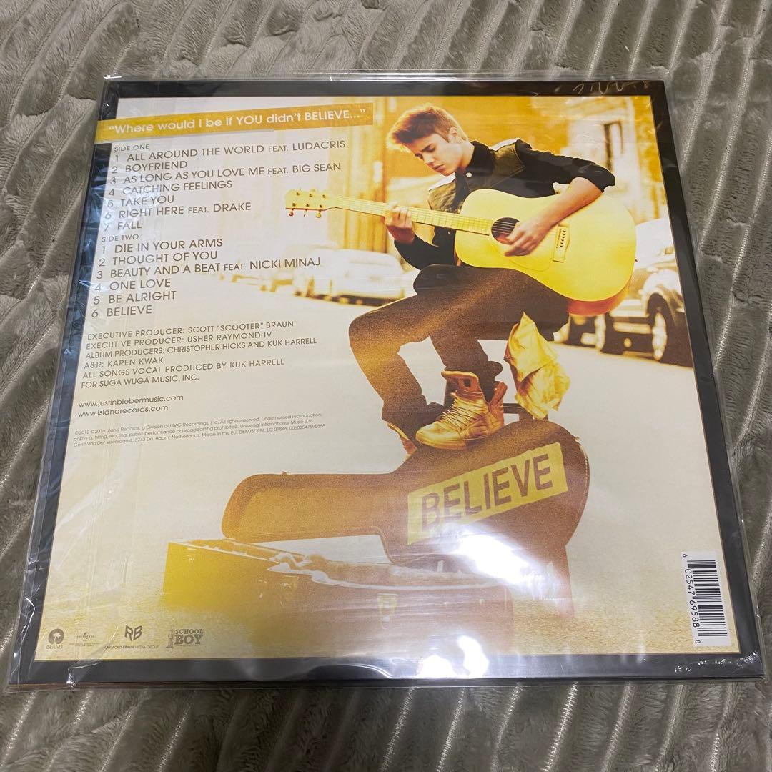 Justin Bieber Believe 未開封レコード