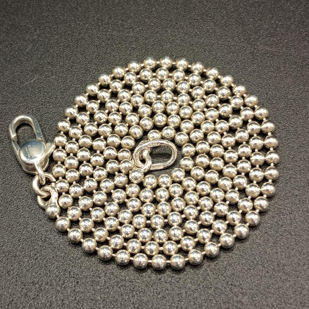 【美品】 GUCCI ボールチェーン 50cm 2mm幅 SILVER925