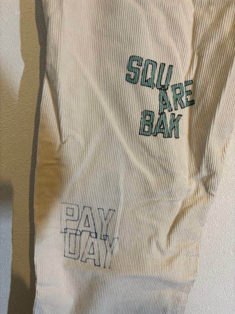 【せん様用】PAYDAYペイデイコーデュロイ パンツ メモリアル柄ハンドプリント