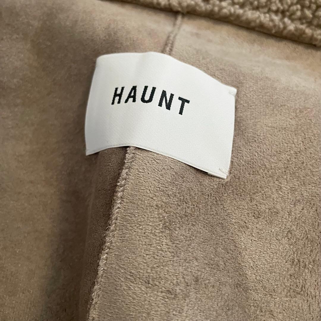 未使用／HAUNT ハウントボアストール　グレージュ　stateofmind