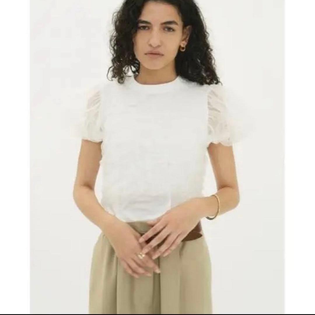 【新品未使用タグ付き】CLANE TULLE VEST LAYERED TOPS