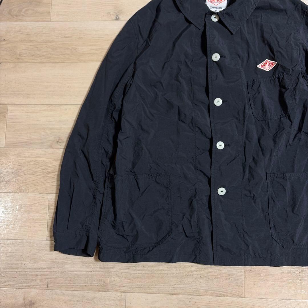 DANTON BEAMS別注 ダントン ビームス別注 カバーオール 黒　40