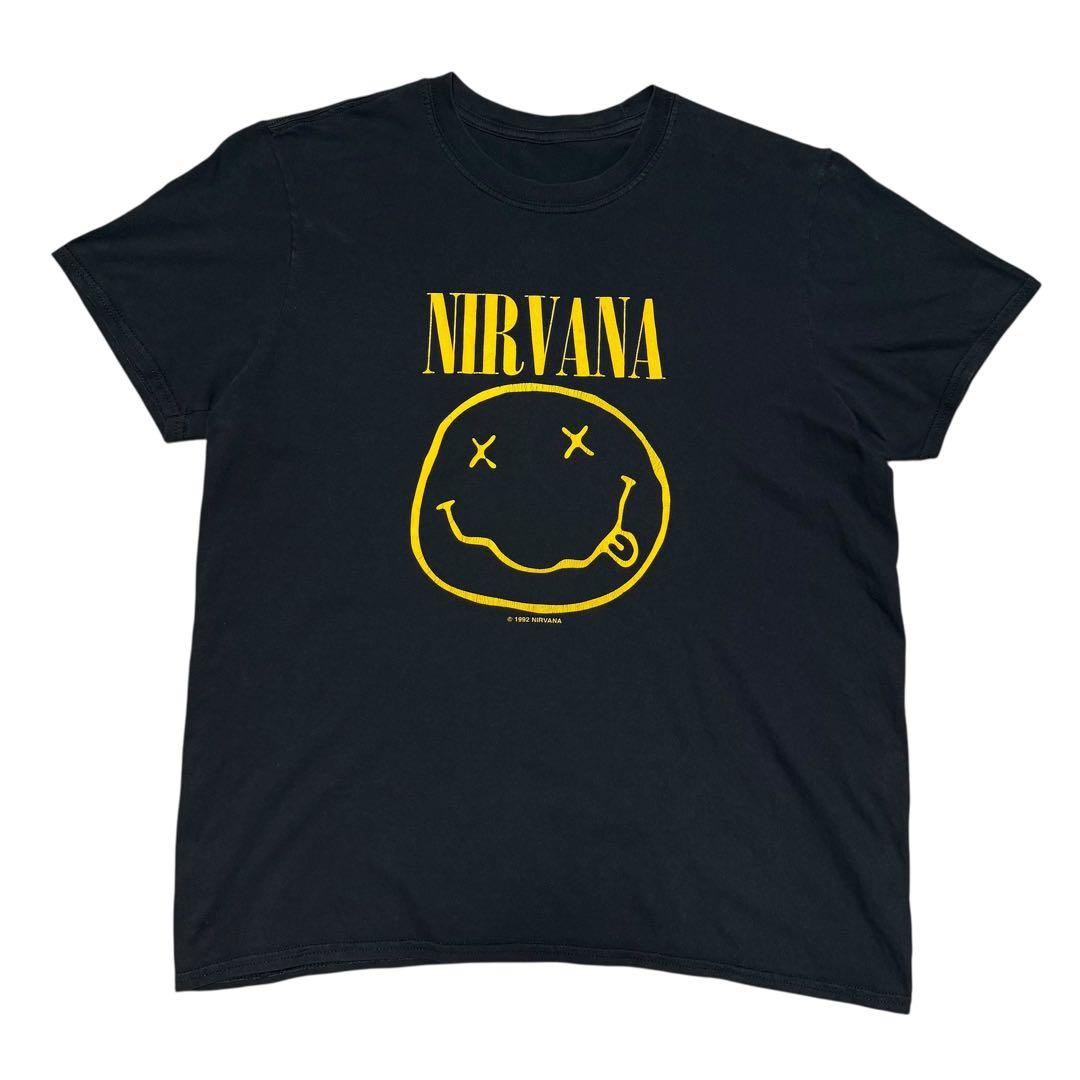 古*g様 希少 00's NIRVANA SMILE Tシャツ 1992 Y2K