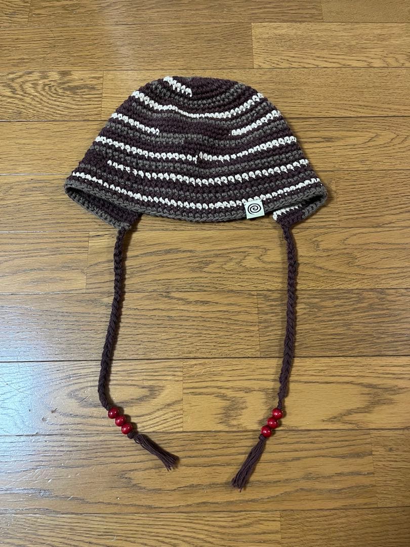 帽子 sol Hand-knitted Border Hat