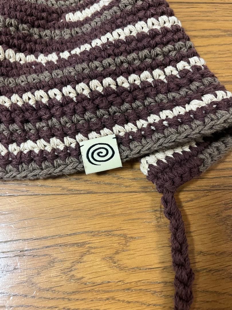帽子 sol Hand-knitted Border Hat
