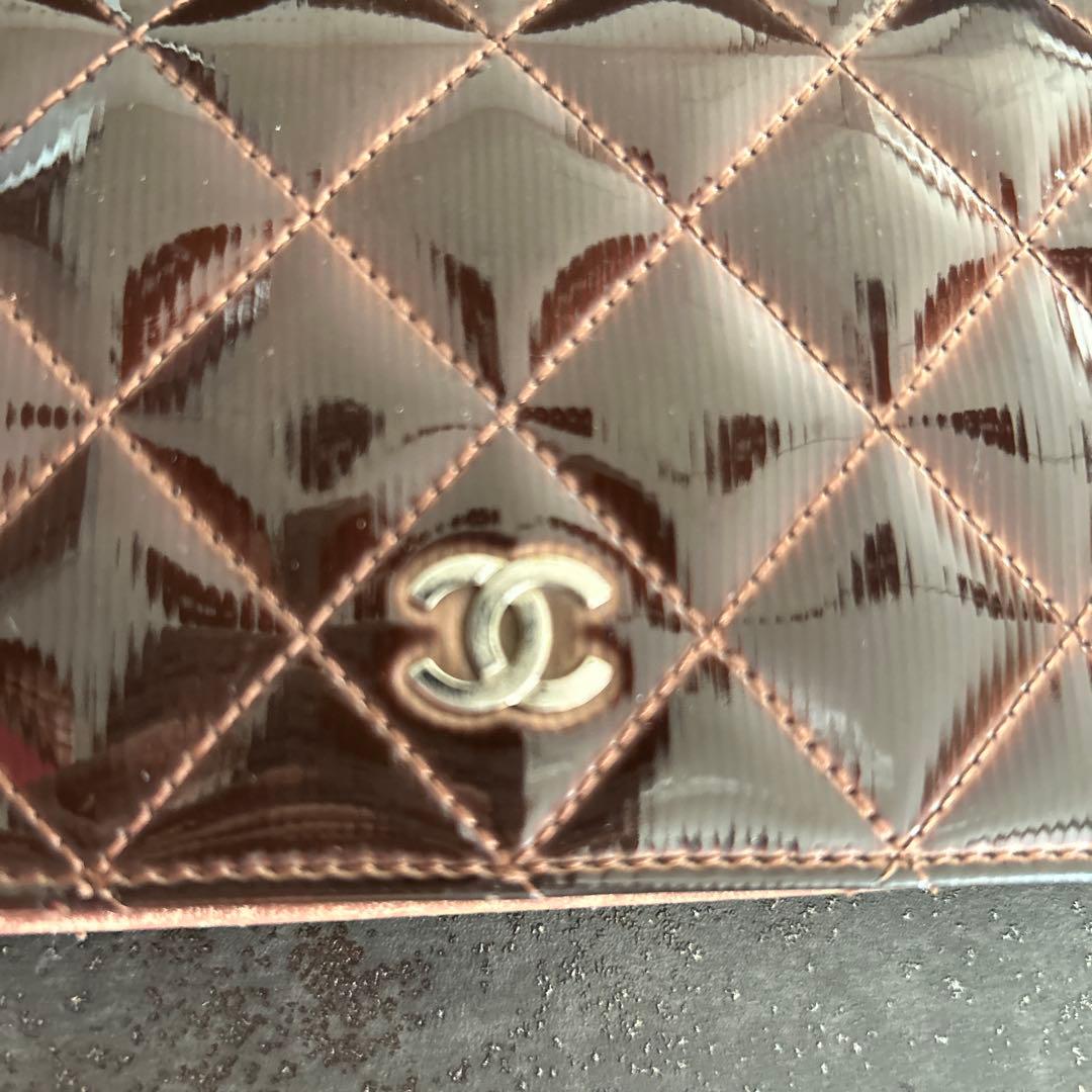 【ジャンク】CHANEL エナメル 長財布 【商品説明必読】