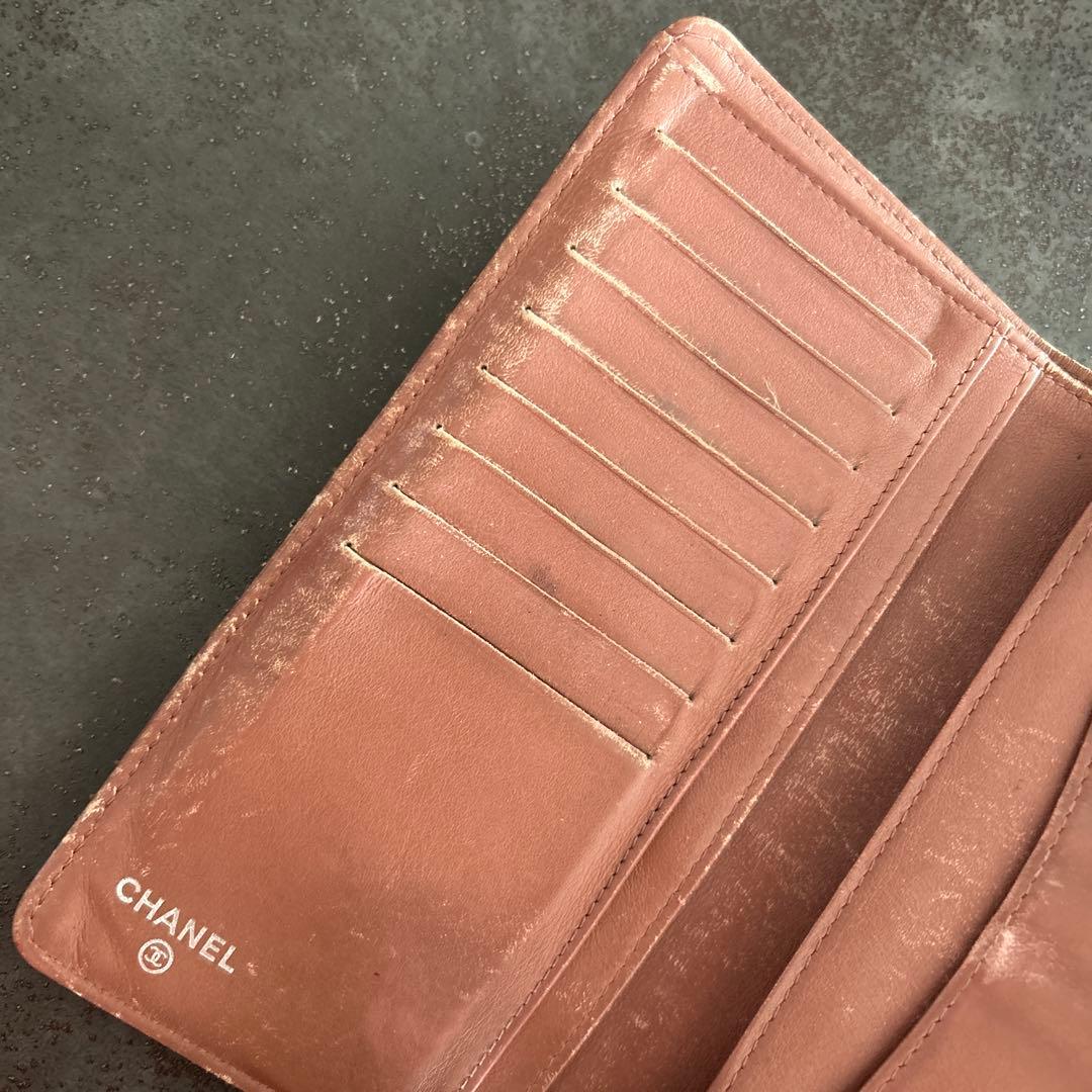 【ジャンク】CHANEL エナメル 長財布 【商品説明必読】
