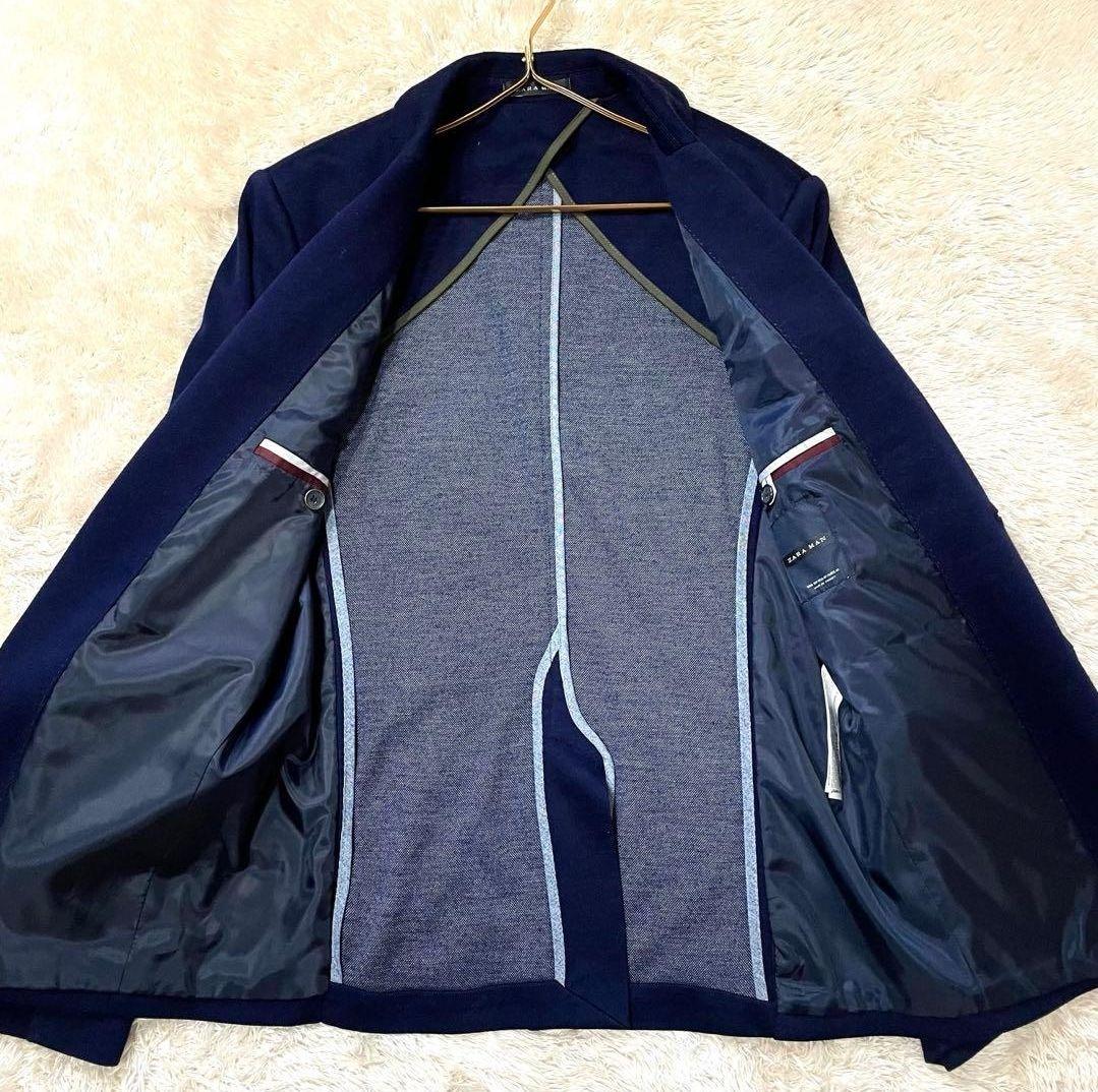のほほん　ZARA MAN ネイビー テーラードジャケットXL XXL