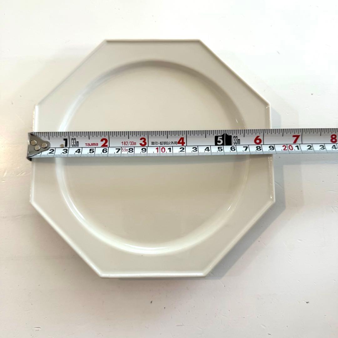 石川隆児 Octogonal Plate M White オクトゴナルプレート