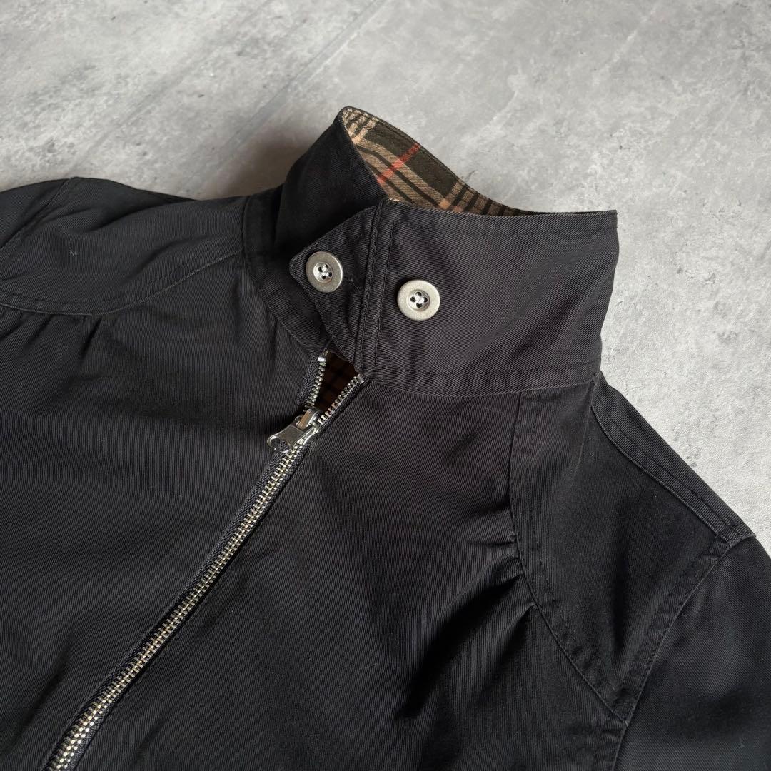 【00s vintage】リバーシブル　スイングトップ　チェック　短丈　古着