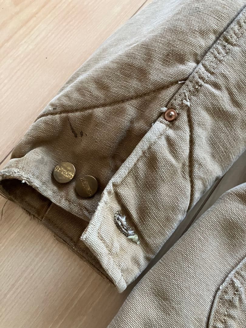 70s carhartt chore カバーオール　ジャケット　ボロ　カーハート