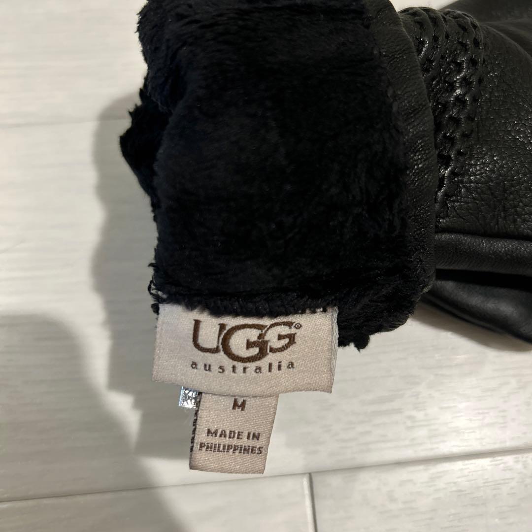 UGG アグ　本革手袋　Mサイズ　黒ブラック　レディース　メンズ　ユニセックス
