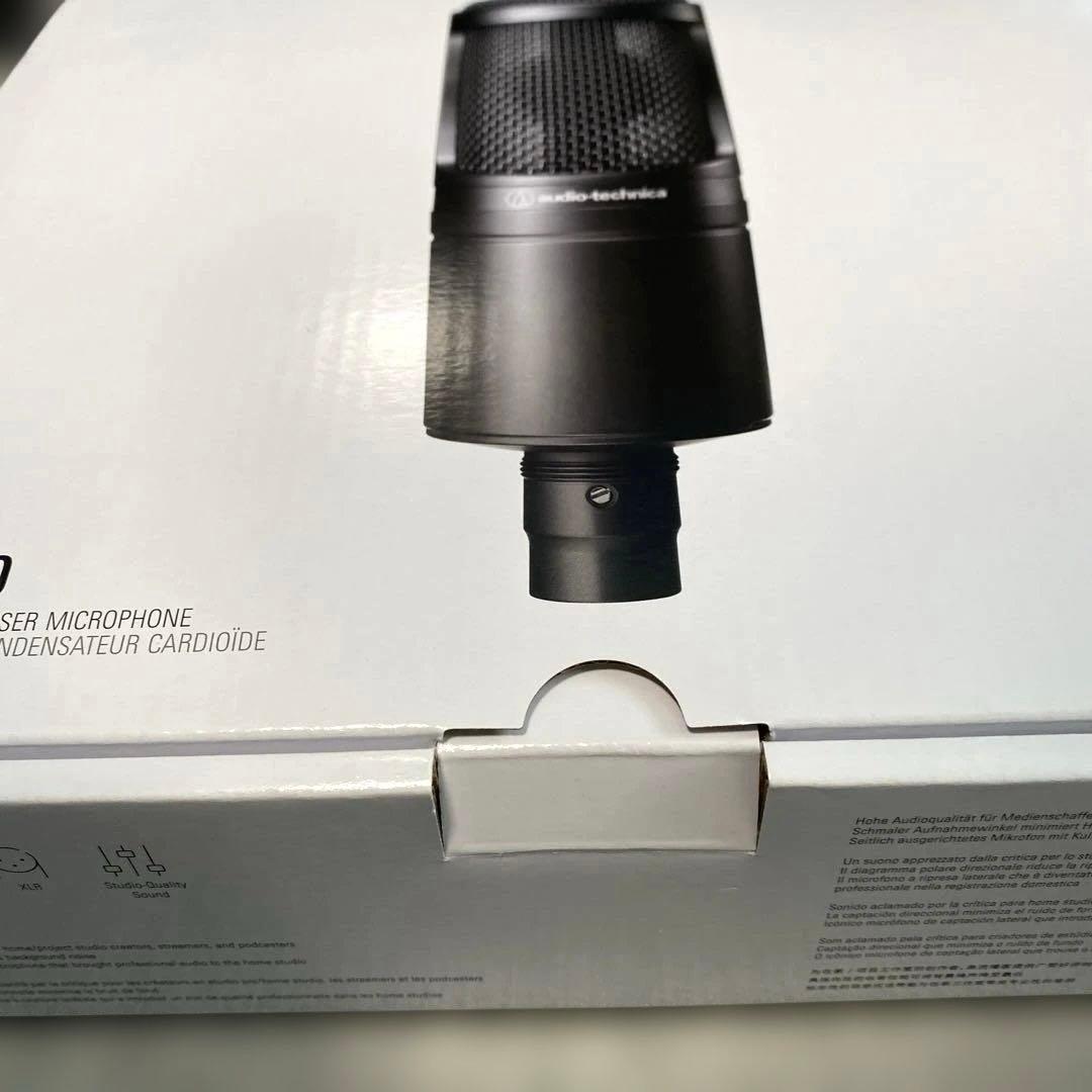 audio-technica AT2020 コンデンサーマイク　XLRケーブル付