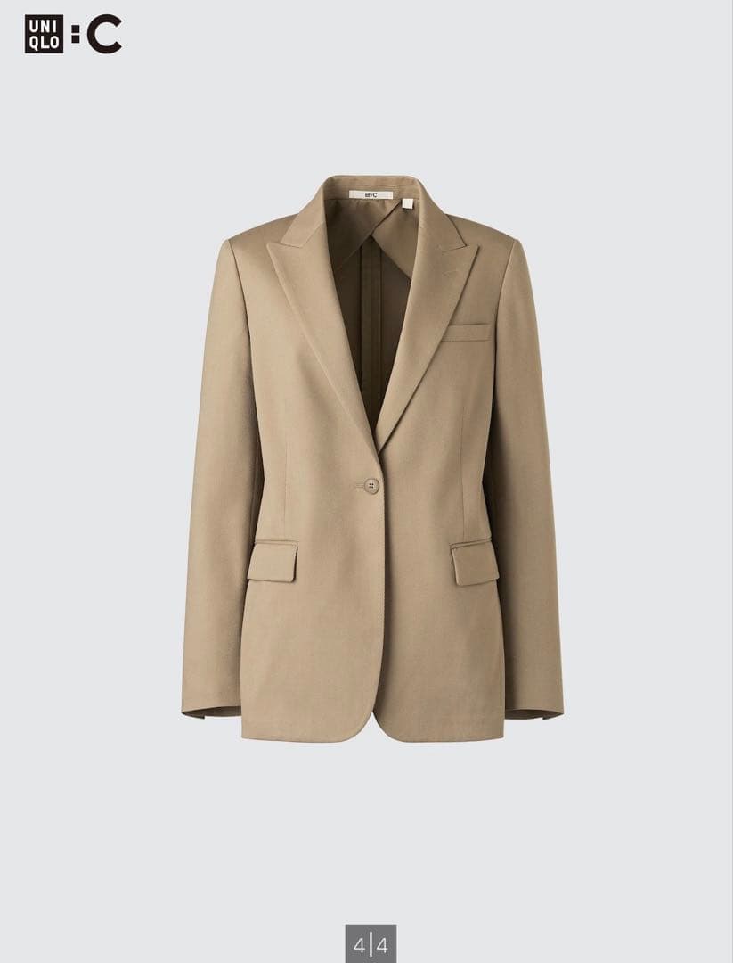 UNIQLO C テーラードジャケット ベージュ