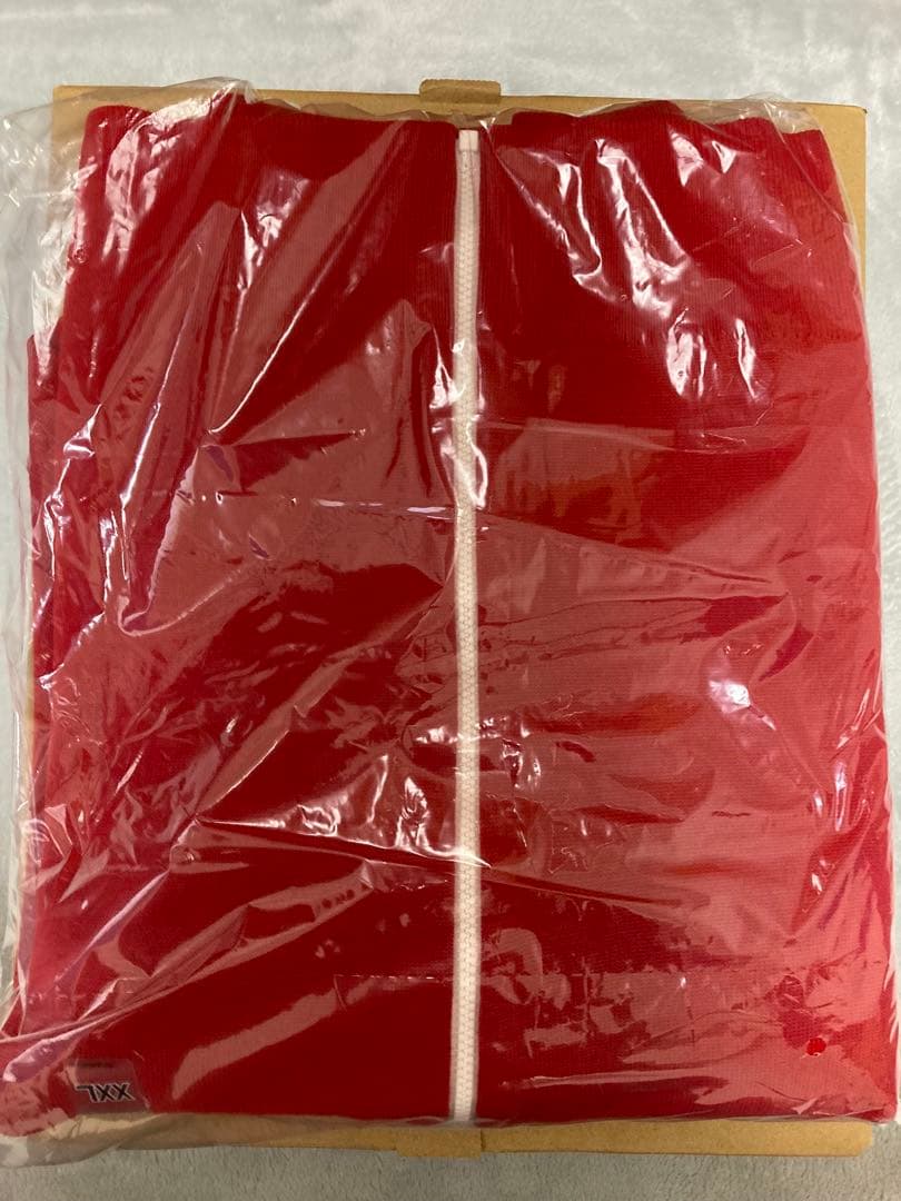 ◻️ユニクロC ミラノリブフルzipカーディガン XXL RED 『新品！貴重！』