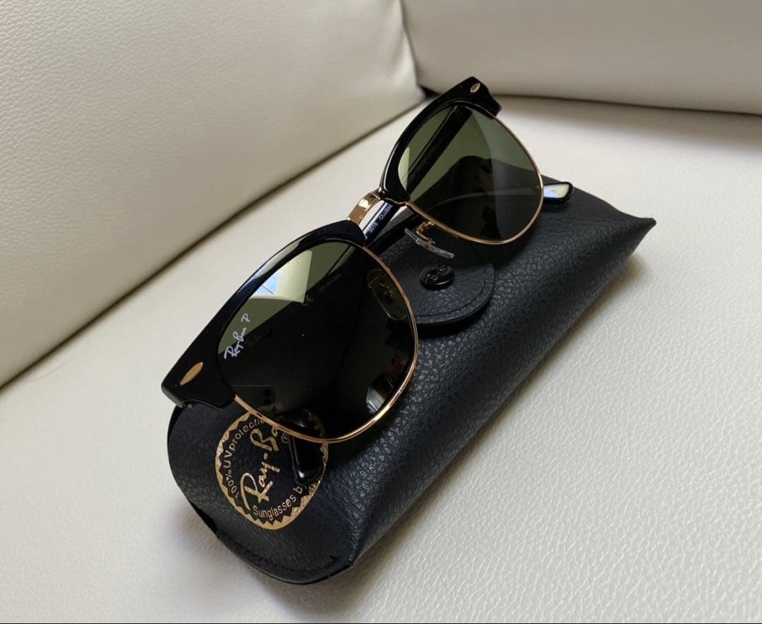 新品未使用RayBanサングラス付属品ケース　ブラック/ゴールド