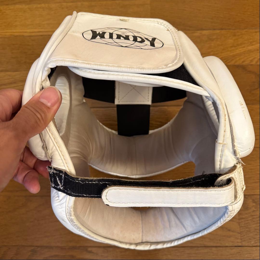 WINDY HPM ヘッドギア M ホワイト フルフェイスタイプ 中古美品