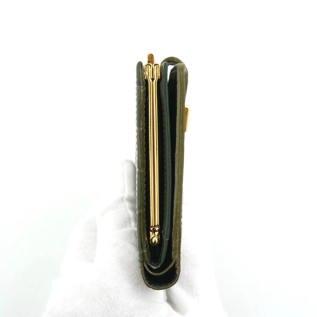 ✨新品未使用・箱付き✨　Yves Saint Laurent ミニ財布　クロコ