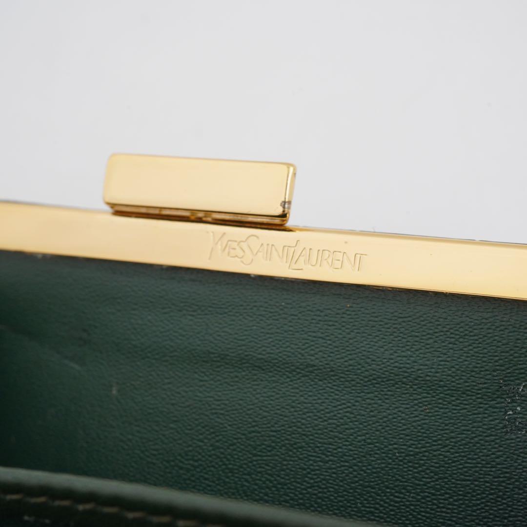 ✨新品未使用・箱付き✨　Yves Saint Laurent ミニ財布　クロコ