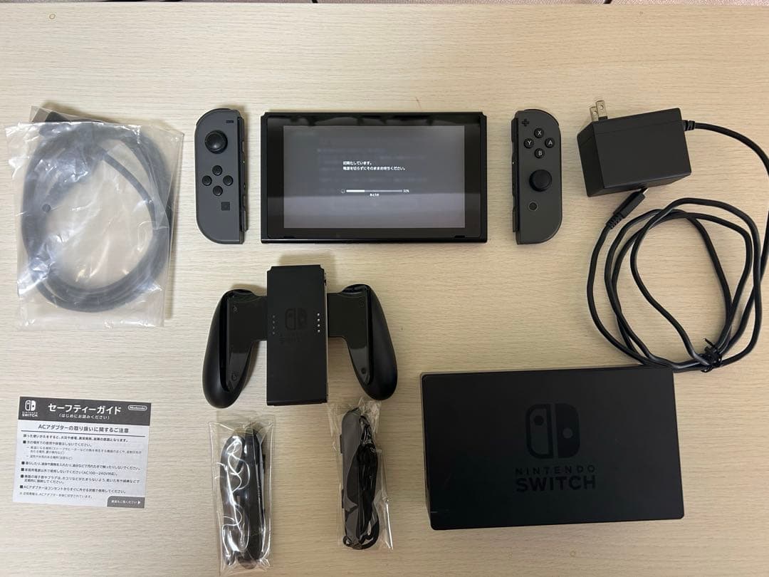 Nintendo Switch グレー 本体 付属品完備 SDカード付き