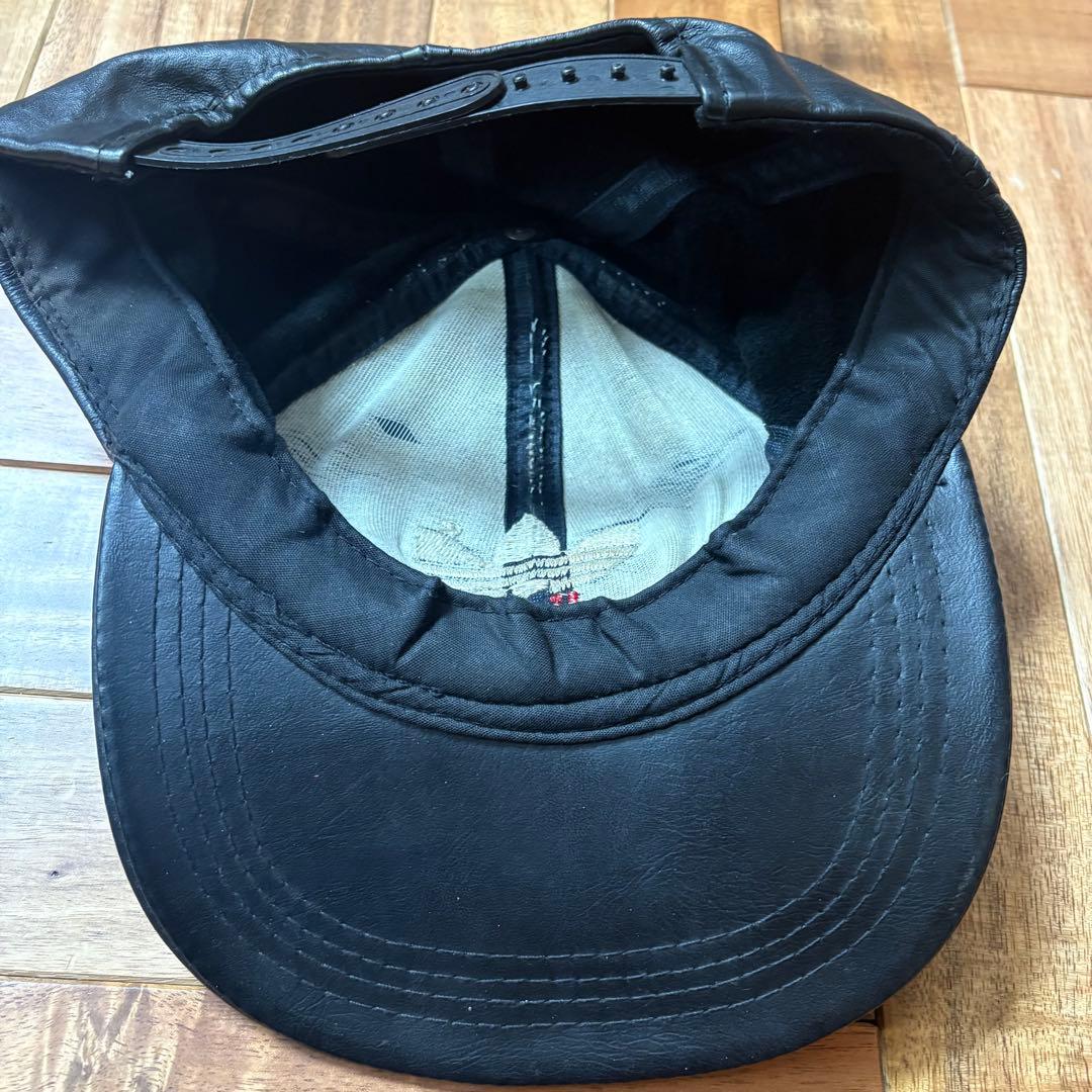 希少 80s old adidas レザー キャップ leather cap