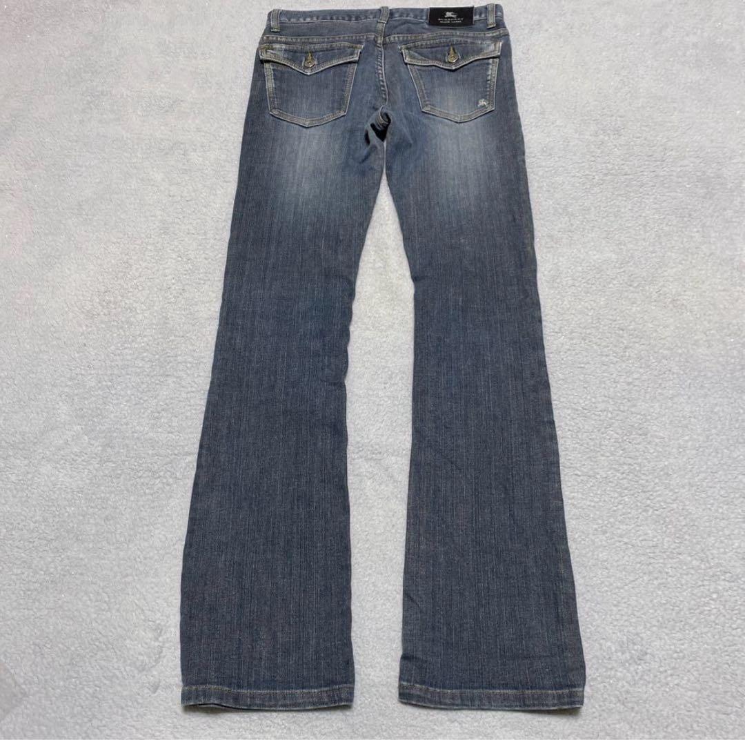 Burberryローライズブーツカットフレアデニム　Y2K