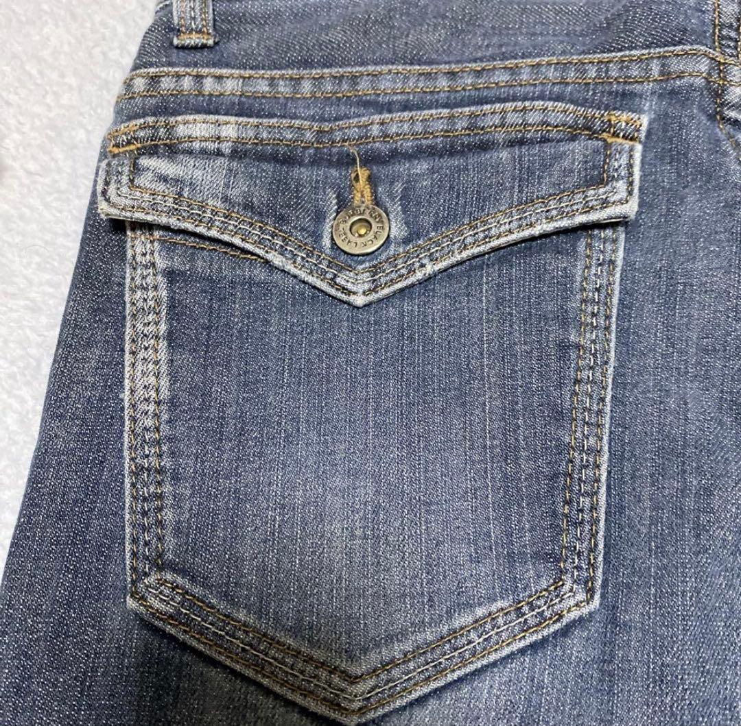 Burberryローライズブーツカットフレアデニム　Y2K