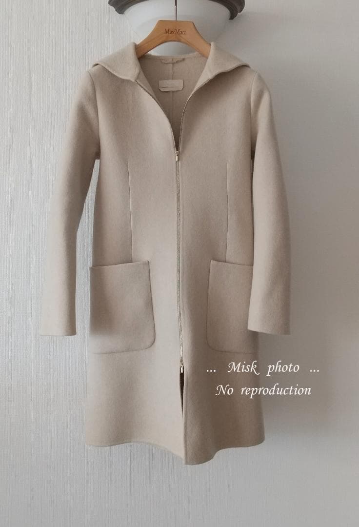 'S Max Mara スタイリッシュダブルフェイスフーディコート JI40