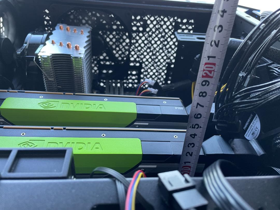 冷却ファン付 Tesla P100 16GB HBM2 2枚セット 動作確認済