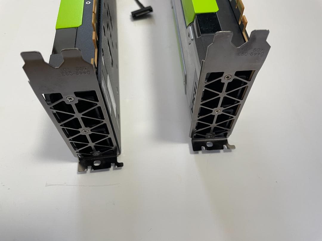 冷却ファン付 Tesla P100 16GB HBM2 2枚セット 動作確認済