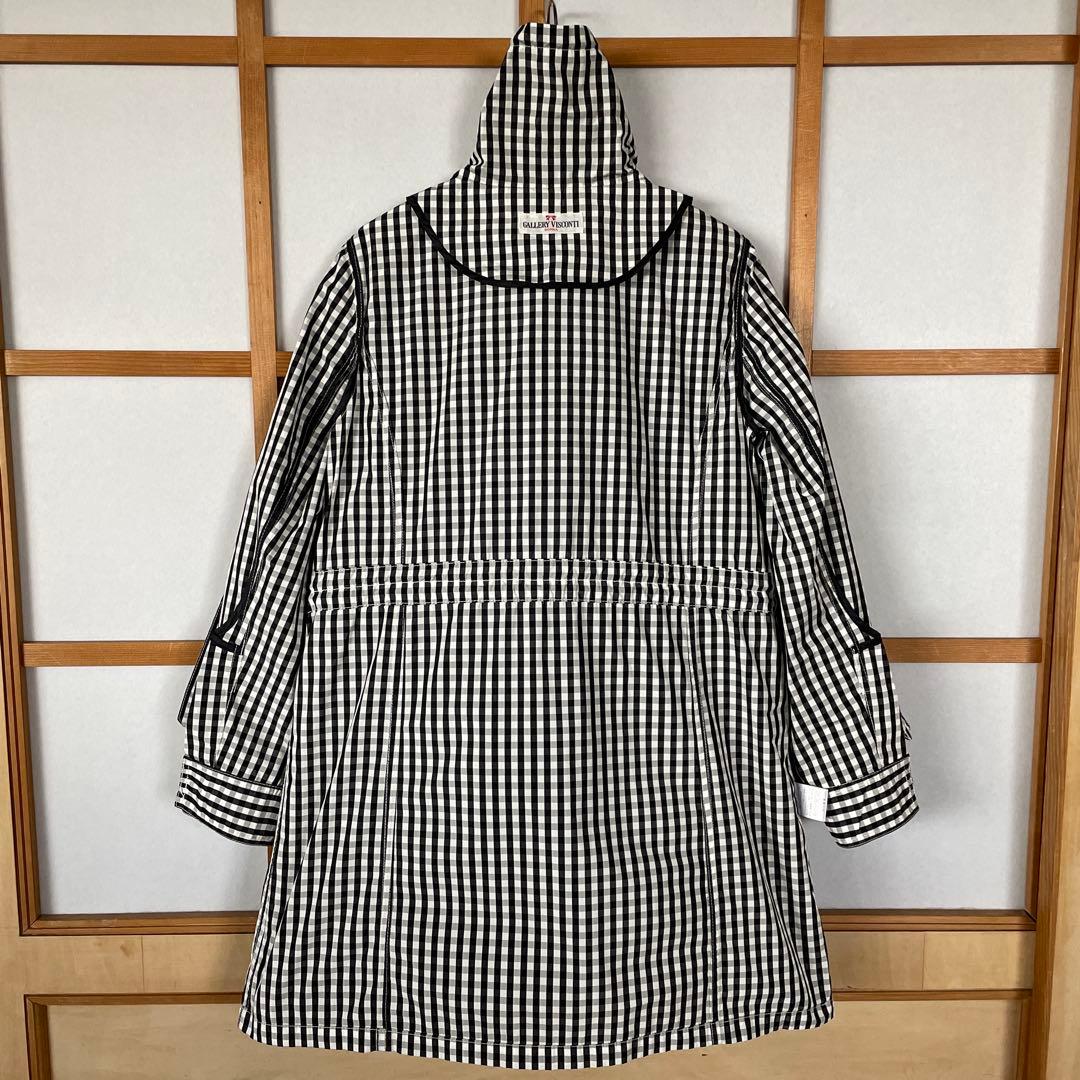 美品　ギャラリービスコンティ　レディース　スプリング　コート　アウター　黒白　M