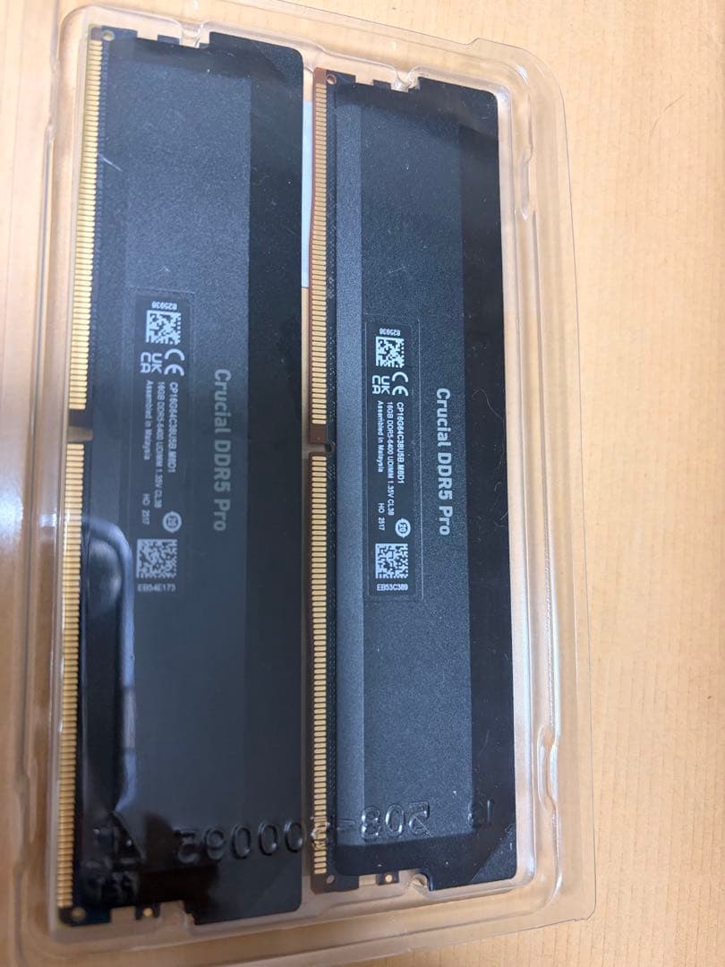 Crucial DDR5 32GB（16GB×2）CP2K16G64C38U5B