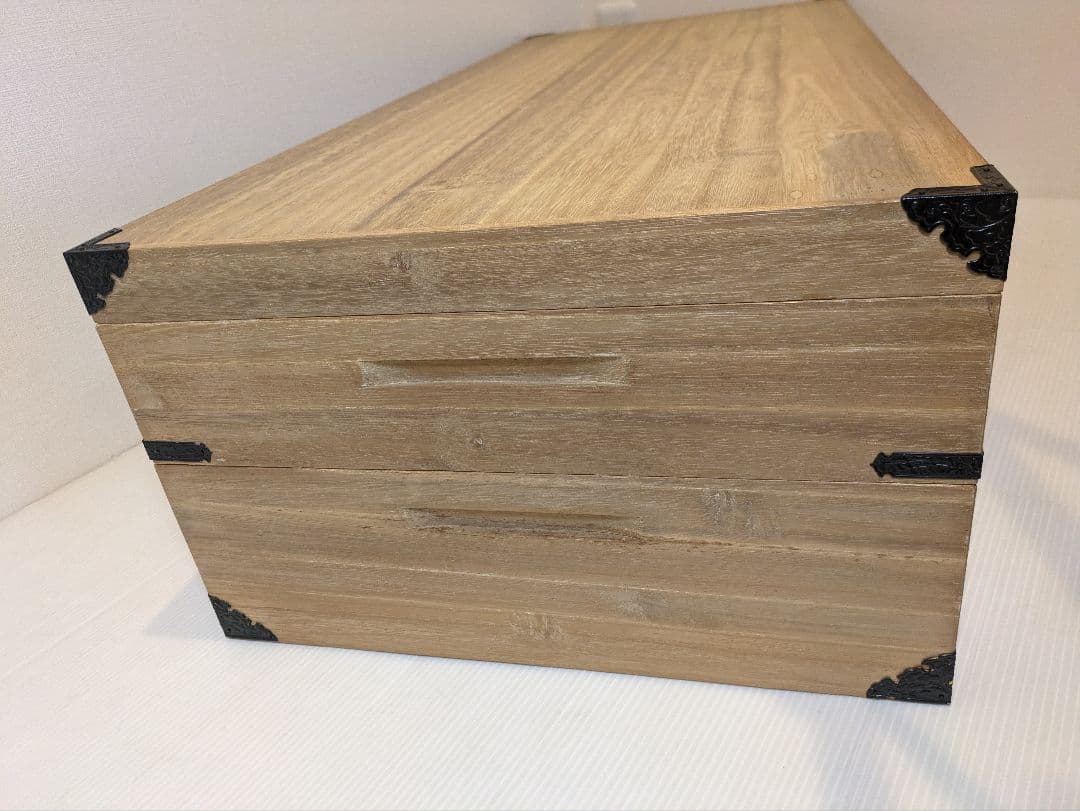 桐箱 衣装箱 横95cm 高さ27cm 奥行44cm 2段