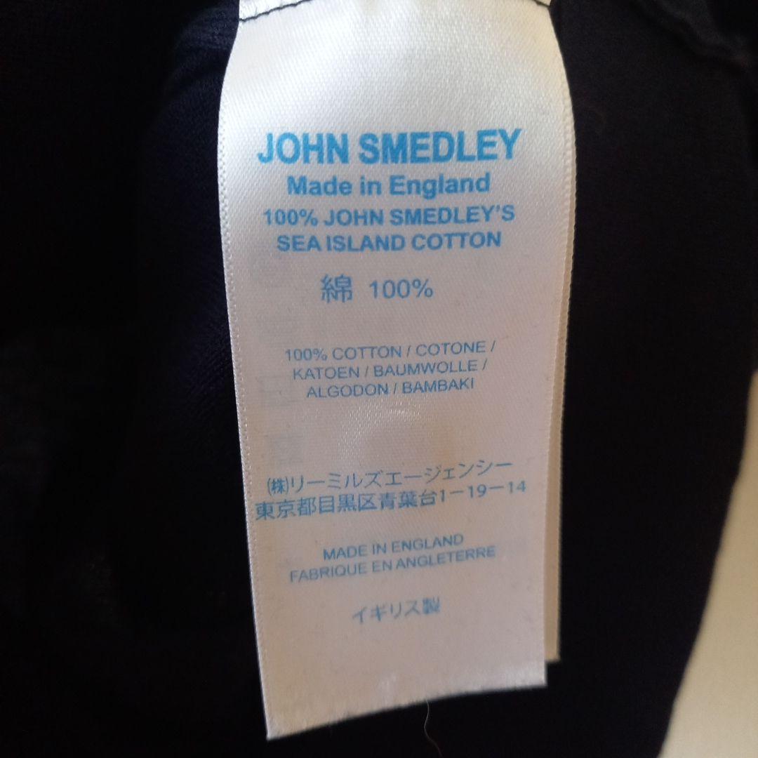 JOHN SMEDLEY ネイビー 半袖ポロシャツ