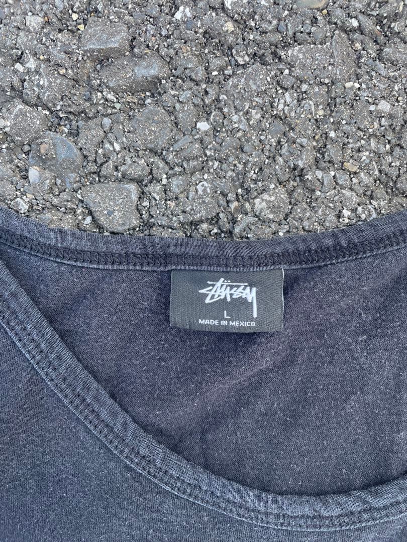 STUSSY タンクトップ ノースリーブ ワールドツアー ラスタ 両面