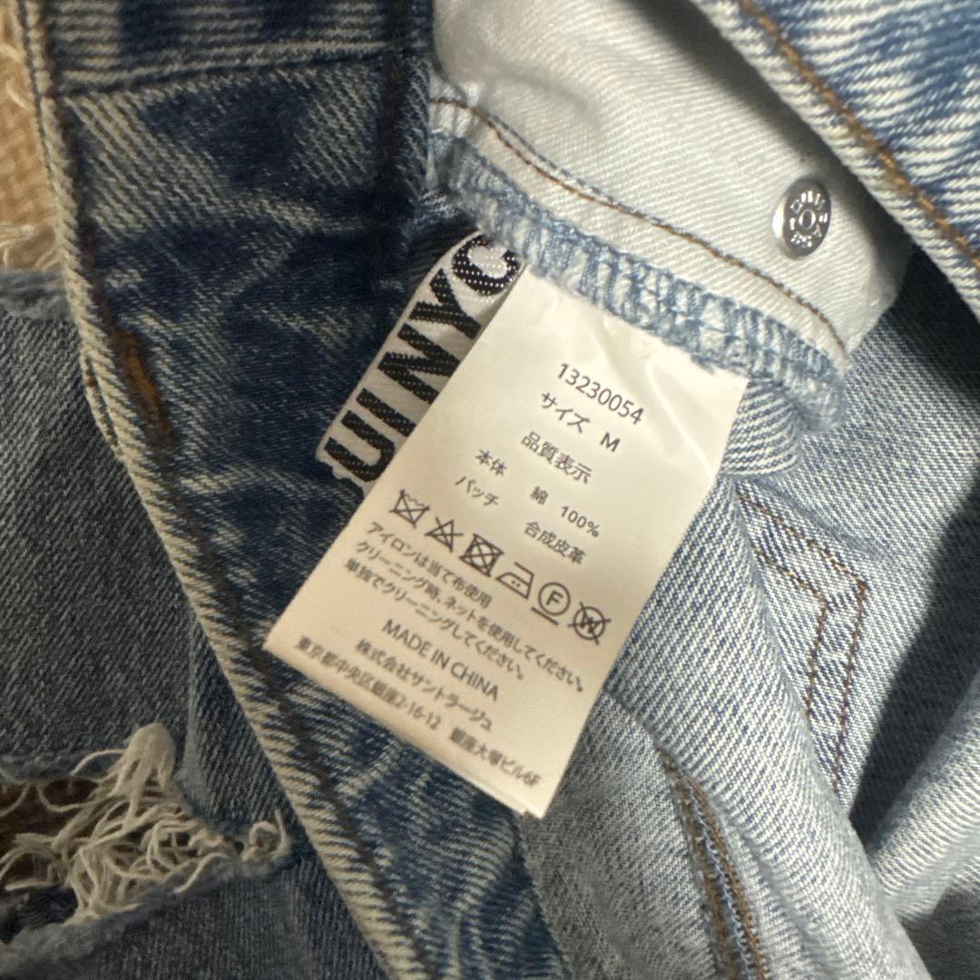 デニムパンツ ANNA SUI NYC スーパースラッシュバギーデニムパンツ