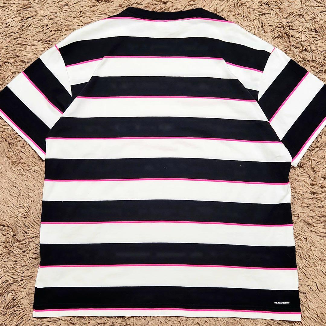 希少 XL サイズ F.C. Real Bristol Tシャツ ロゴ ボーダー