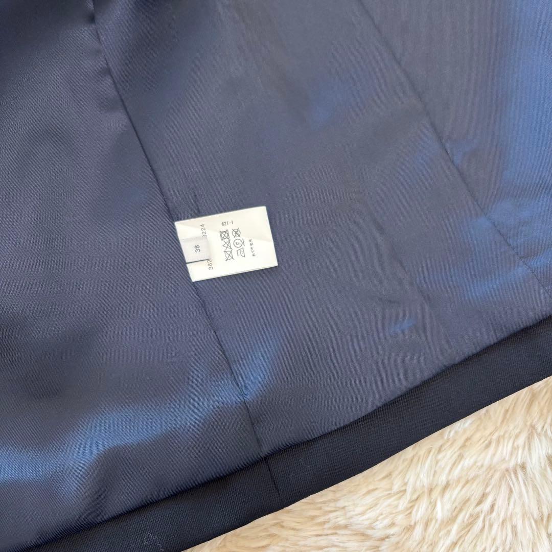 極美品　green label 紺ブレ ダブルジャケット 金ボタン ネイビー M