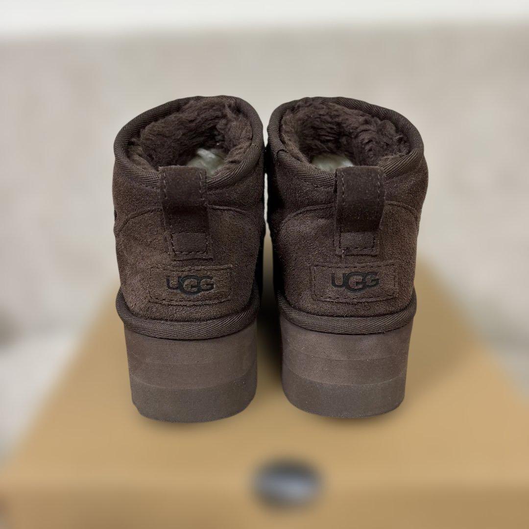 UGG 厚底 ウルトラミニ プラットフォーム ブーツ スエード 23cm(6)