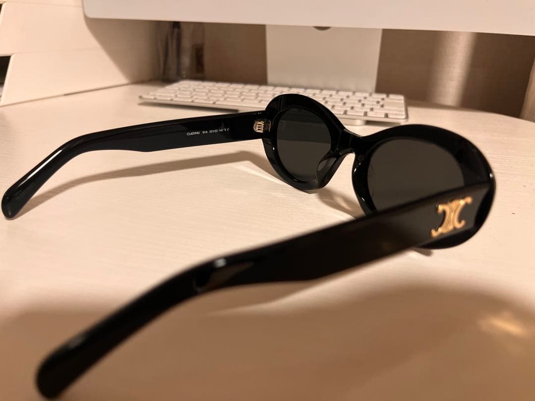 celine セリーヌ TRIOMPHE トリンオフ01 サングラス ブラック
